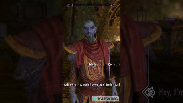 Charming Master Neloth. Skyrim Special Edition