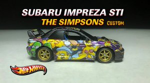 Subaru Impreza STI The Simpsons Hot Wheels Custom