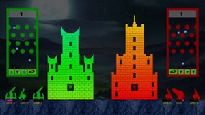 Castle Destruction Marble Race in Algodoo ☆ The War Day #207-210