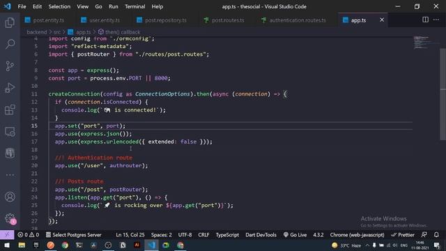 9. Posts relations | Flutter Social Media App With Custom Backend | Flutter Social Media App