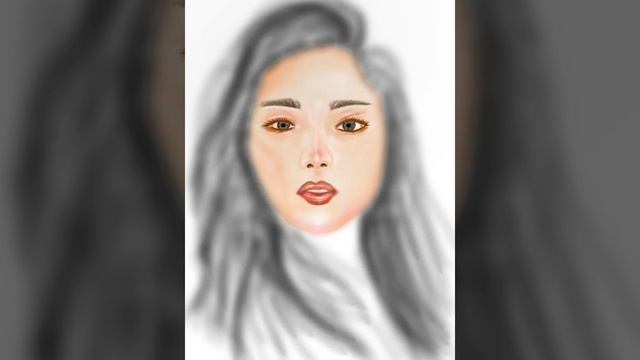 PRETTY FACE DRAWING VIDEO TIME LAPSE | ADOBE FRESCO | IPAD ART смотреть онлайн