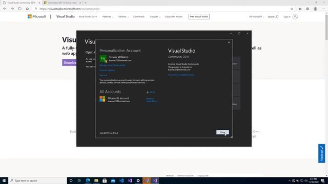 How To Install Visual Studio Community 2019 and .NET 5 SDK for ASP.NET Web Development