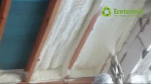 Утепление крыши изнутри минватой и Экотермиксом
