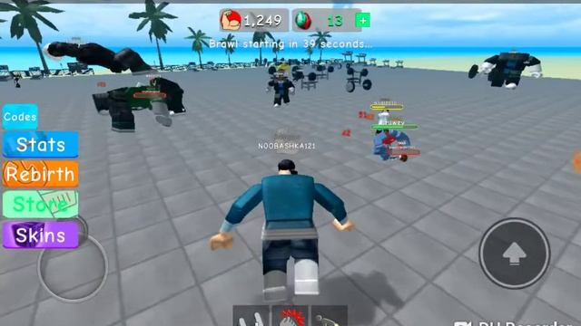 Іграю в сімулятор силача в ROBLOX смотреть онлайн