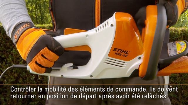 Vérifier le bon état de fonctionnement (HSE 42) - Taille-haie électrique STIHL