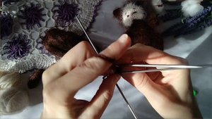 Котик вязаный спицами!!! Мастер-класс!!! Часть -1?#котикспицами #вязаныйкотик #вяжуспицами