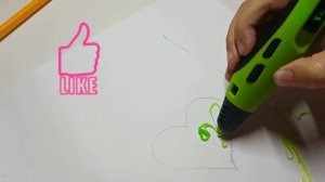 ОБЗОР 3D Pen, 3д РУЧКА рисуем сердце из пластика ?