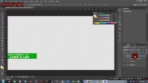 How To Make Lower Third In Photoshop c6  create a Leave A Like sign