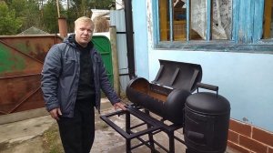 Мангал из баллонов, мангал коптильня, мангал из пропановских баллонов
