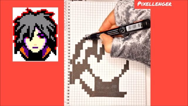 Мадара Учиха из Наруто Манга Как рисовать по клеточкам Manga Madara Naruto How to Draw Pixel Art смотреть онлайн