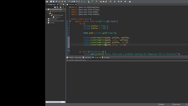Java - #19 - Creating Temporary Files and Directories