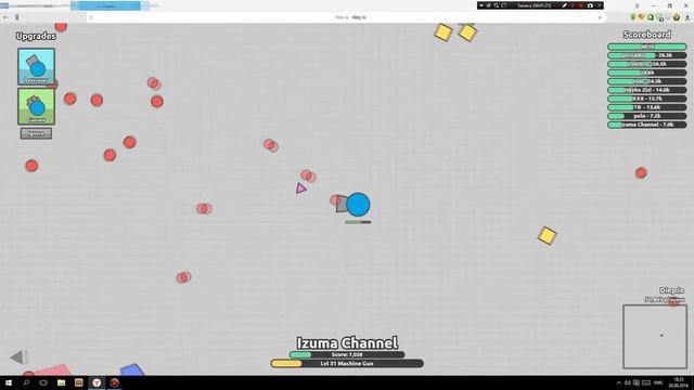 Diep.io: "Hybrid"(гибрид) прокачка, билд