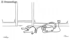 Кот саймон и монстер . Cat Simon and monster