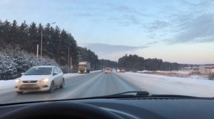 Поездка до Реж, дорога через М5 - Екад и на Режевский тракт