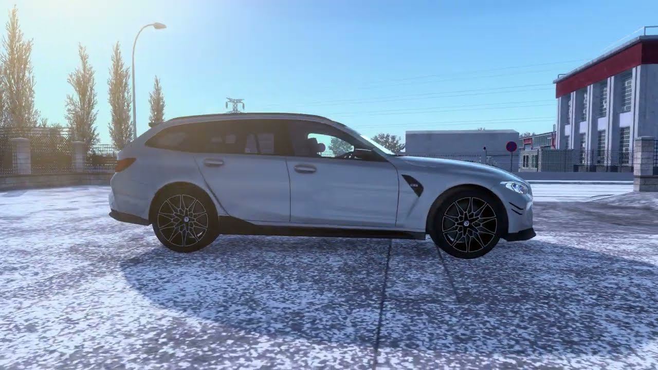 [ETS 2] BMW M3 G80 Touring 2023_Winter Cargo Delivery смотреть онлайн