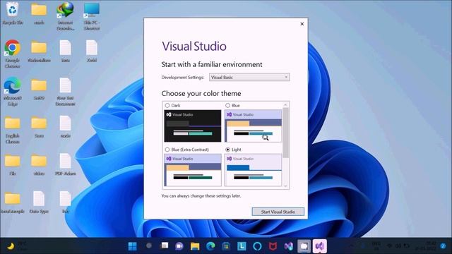 How to run visual basic in visual studio 2022