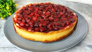 Нереально вкусный пирог с вишней и заварным кремом!