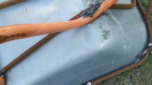 Ремонт садовой тачки . Как я ее усилил. #ремонт #садовая #апгрейд #тележки #рама