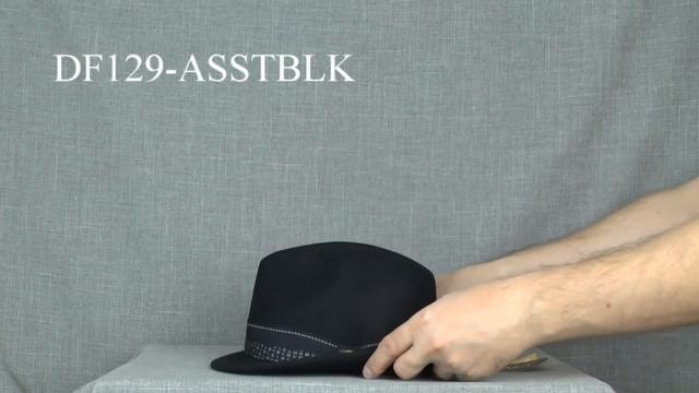 DF129-ASSTBLK Шляпа фетровая Scala FEDORA W/FT смотреть онлайн