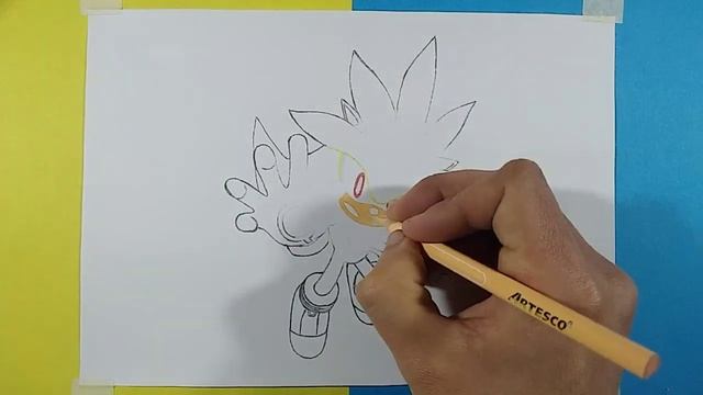 Dibujando a Super Silver | Sonic the Hedgehog | Drawing Super Silver смотреть онлайн