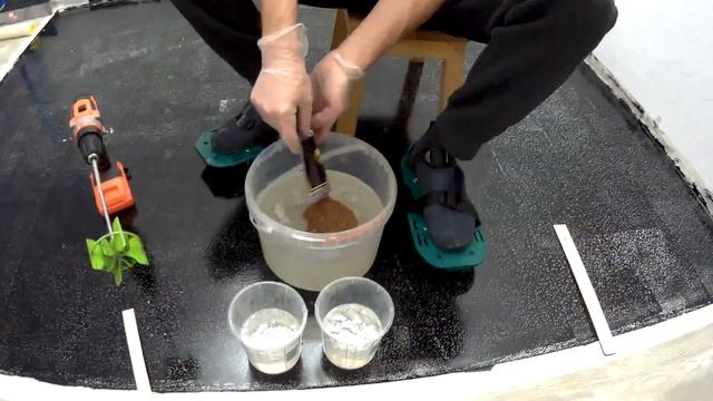 Эпоксидная смола и великолепный кофейный пол. смотреть онлайн