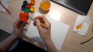Тюльпаны( нетрадиционная техника рисования)
