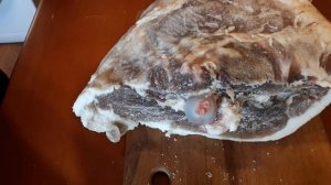 Cыровяленый свиной окорок или почти ХАМОН спустя месяц. ч.III