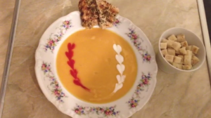 красивая подача супа