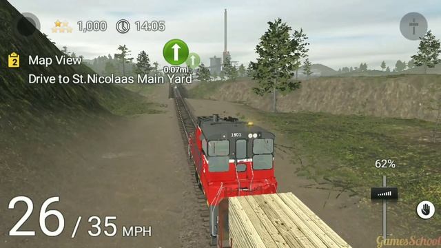 Trainz Simulator 3 Wood Transport - Cargo Train Driving - Android Gameplay #3