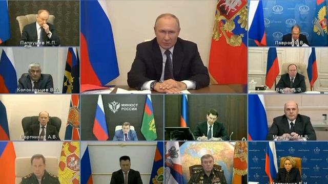 ⚡️Полное видео выступления Владимира Путина на Совете Безопасности РФ