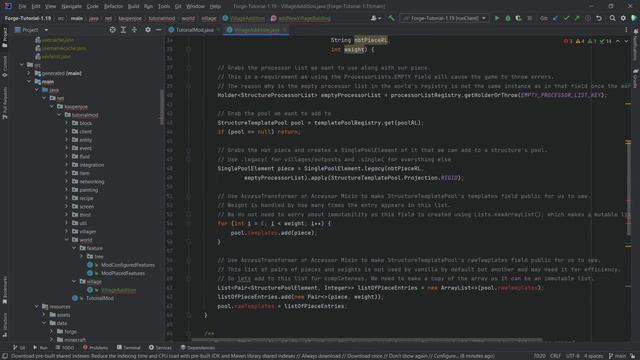Minecraft 1.19.2 Forge Modding Tutorial | STRUCTURES IN VILLAGE | #38 смотреть онлайн