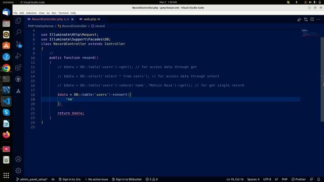 Laravel 10 Tutorials | Query Builder | Complete Laravel 10 Course in Hindi Urdu