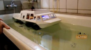 испытания водомета ГАЗ 59037А (БТР 80)