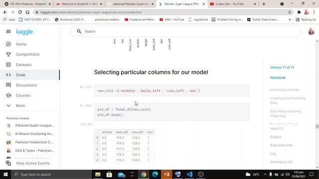Pakistan Super League (PSL) Win Predictor Using Machine Learning | Streamlit |  Python |  Sklearn