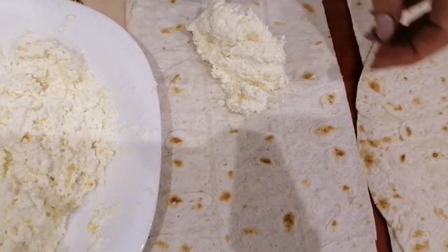 Лаваш с творогом