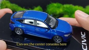 1/64 Honda Civic FL1, the 11th Gen Civic (Blue & White) by Hobby Japan