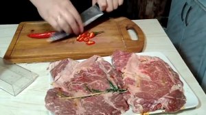 Чак ролл стейк, как приготовить вкусный стейк Чак ролл дома.Мраморная говядина стейк фирмы Мираторг