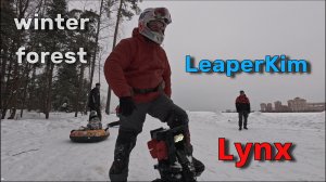 Veteran Lynx and Sherman S winter forest ride