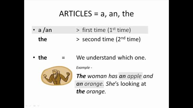 Lesson 25 - Articles (a, an, the) - Learn English with Jennifer смотреть онлайн