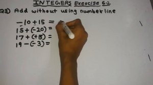 integers exercise 6.2 all question