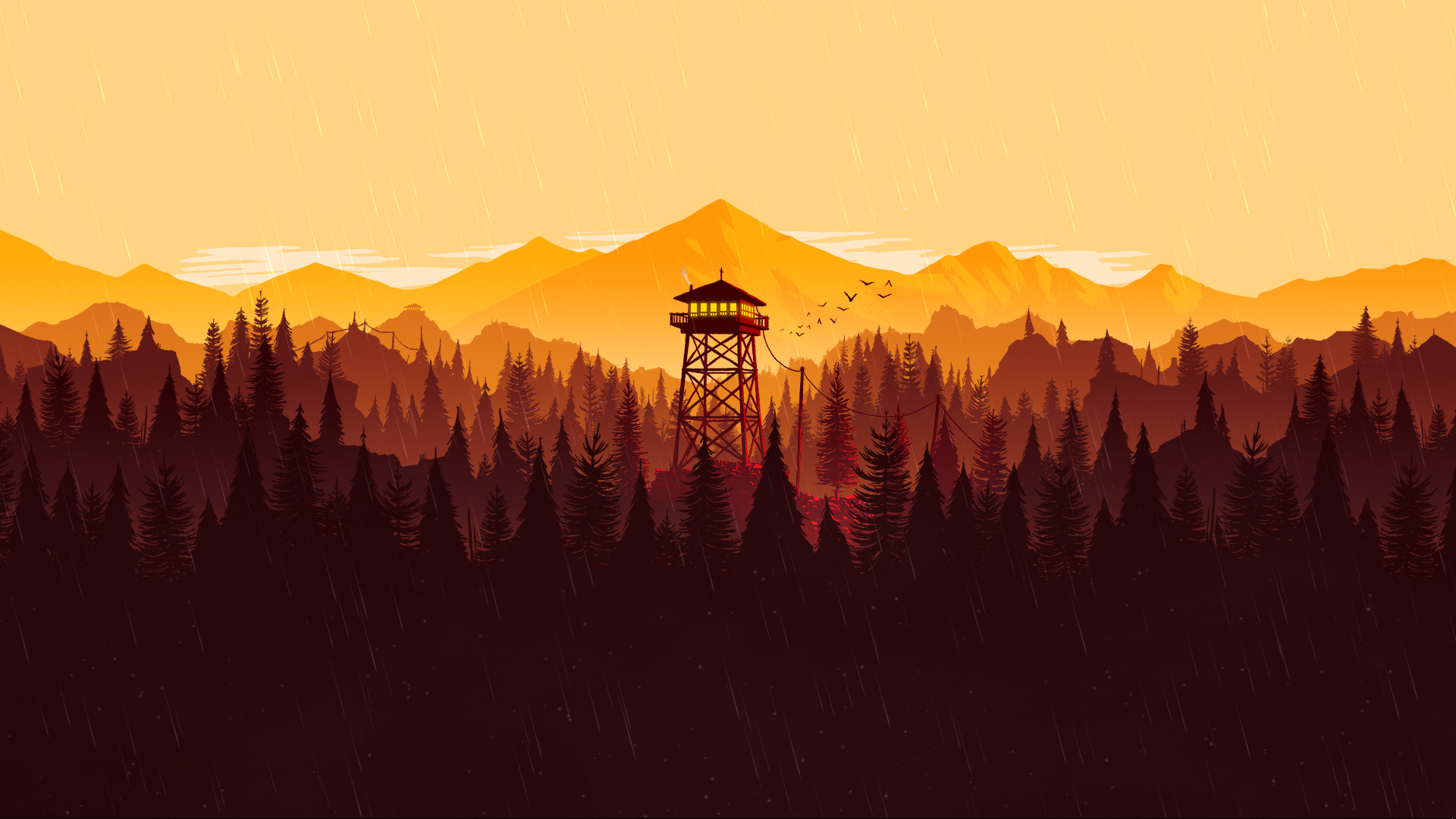 Firewatch фон 4к