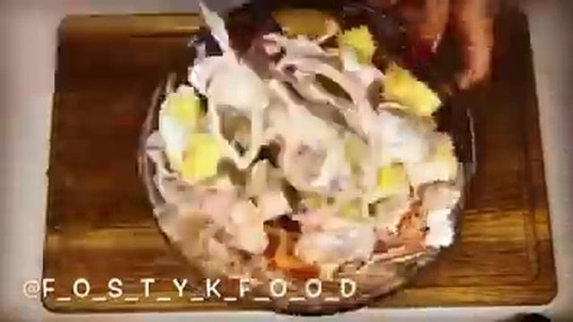Картошка с мясом в сметане в духовке. Готовим вкуснейшую картошку с мясом.