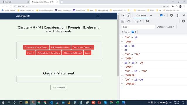 23 -  JavaScript Class 5 | if else statement | Nested statement | Muhammad Umair Ahmad