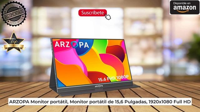ARZOPA Monitor portátil Monitor portátil de 15,6 Pulgadas 1920x1080 Full HD Pantalla móvil Externa смотреть онлайн