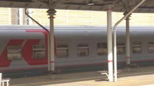 Электропоезд ЭП2Д-0141 ЦППК сообщением Москва Казанский вокзал-Ипподром(47км) на платформе Отдых