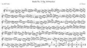 J. F. Mazas Etude No. 17 Op. 36 | SLOW PRACTICE