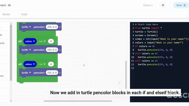 Learn Creating shapes in python using turtle and variables. смотреть онлайн