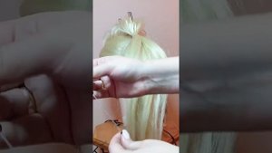 Высокий хвост с текстурными локонами.Видео урок