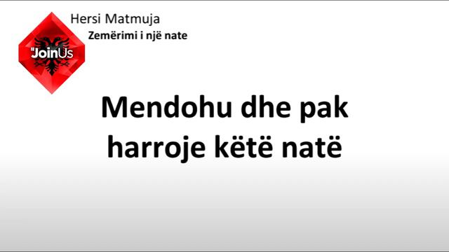 Hersi Matmuja - Zemërimi i një nate (Lyric video) смотреть онлайн