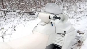 Открыл сезон 2024 на снегоходе Ямаха